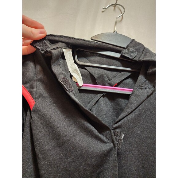 HALLOWEEN COSTUME KIDS 10-12 BLACK & RED NINJA ONE PIECE JUMPSUIT MARTIAL ARTS - Picture 7 of 11